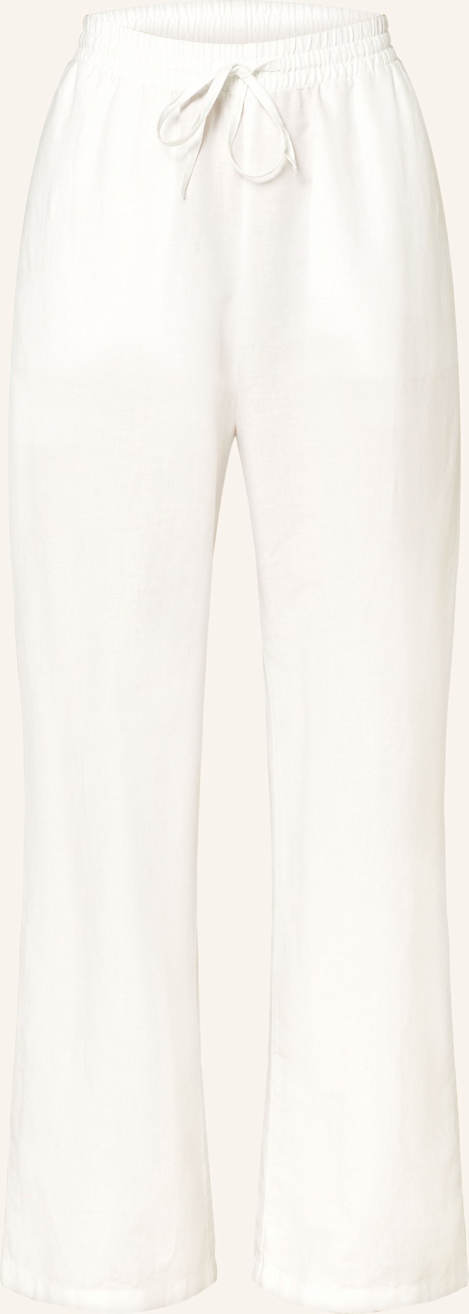 Marc O'polo Denim Marlenehose Mit Leinen weiss