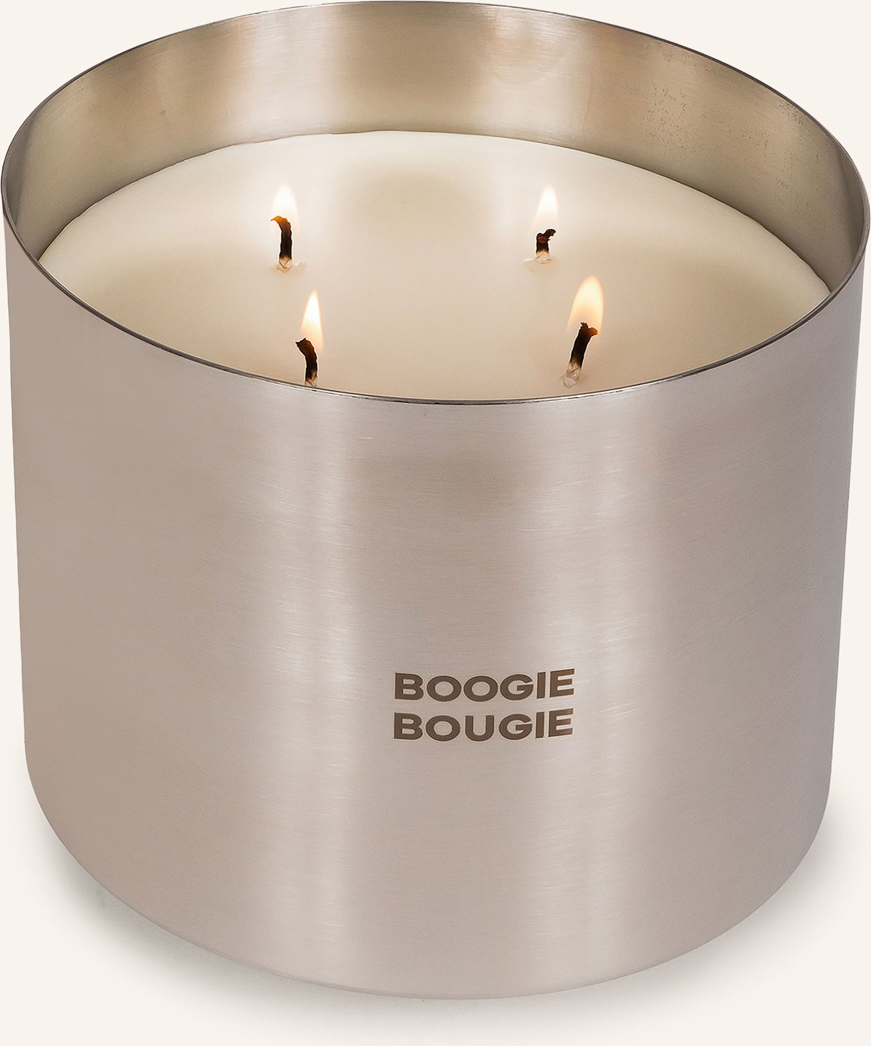 Boogie Bougie Duftkerze Damask Rose & Oud silber