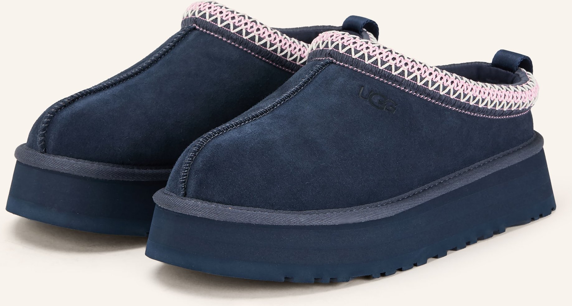 Ugg Plateau-Pantoletten Tazz blau