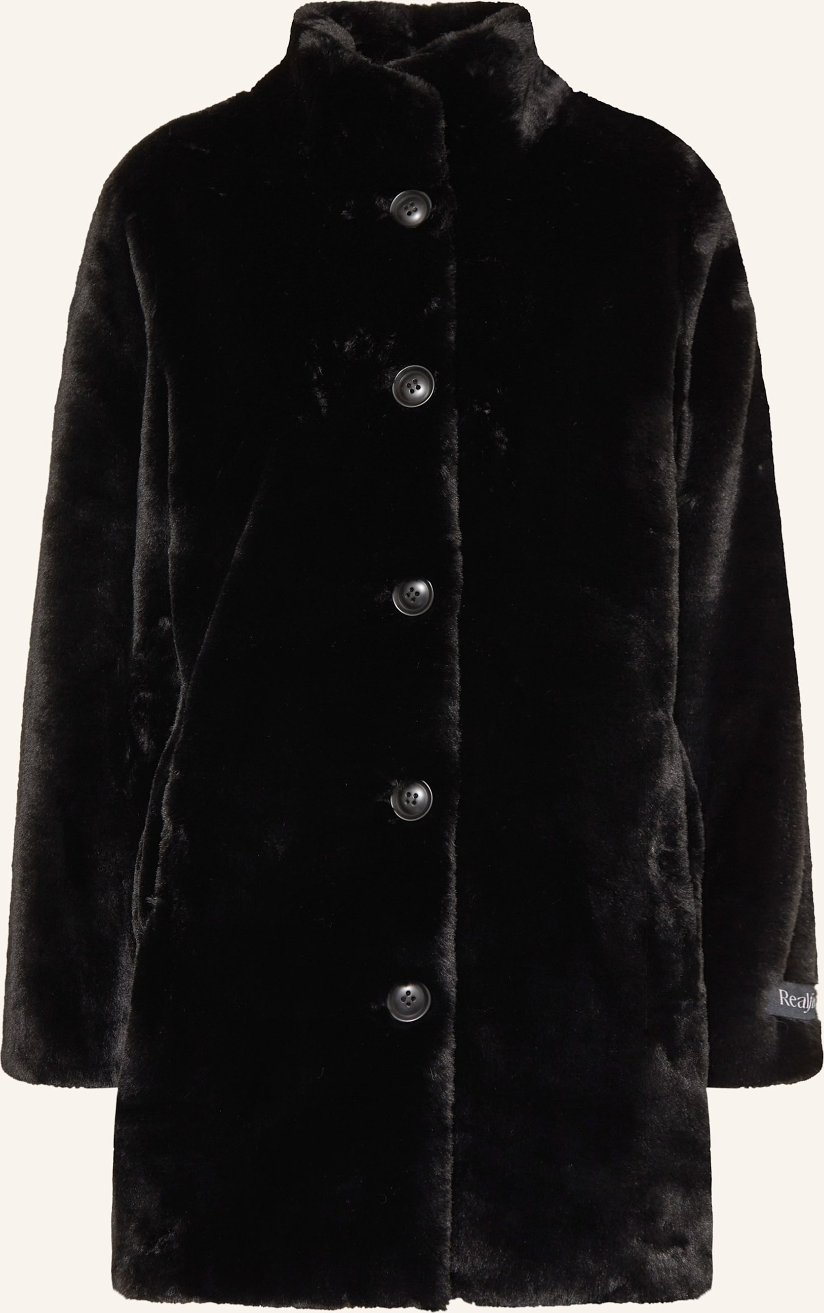 Thumbnail - Rino & Pelle Kunstpelz-Mantel Nonna schwarz