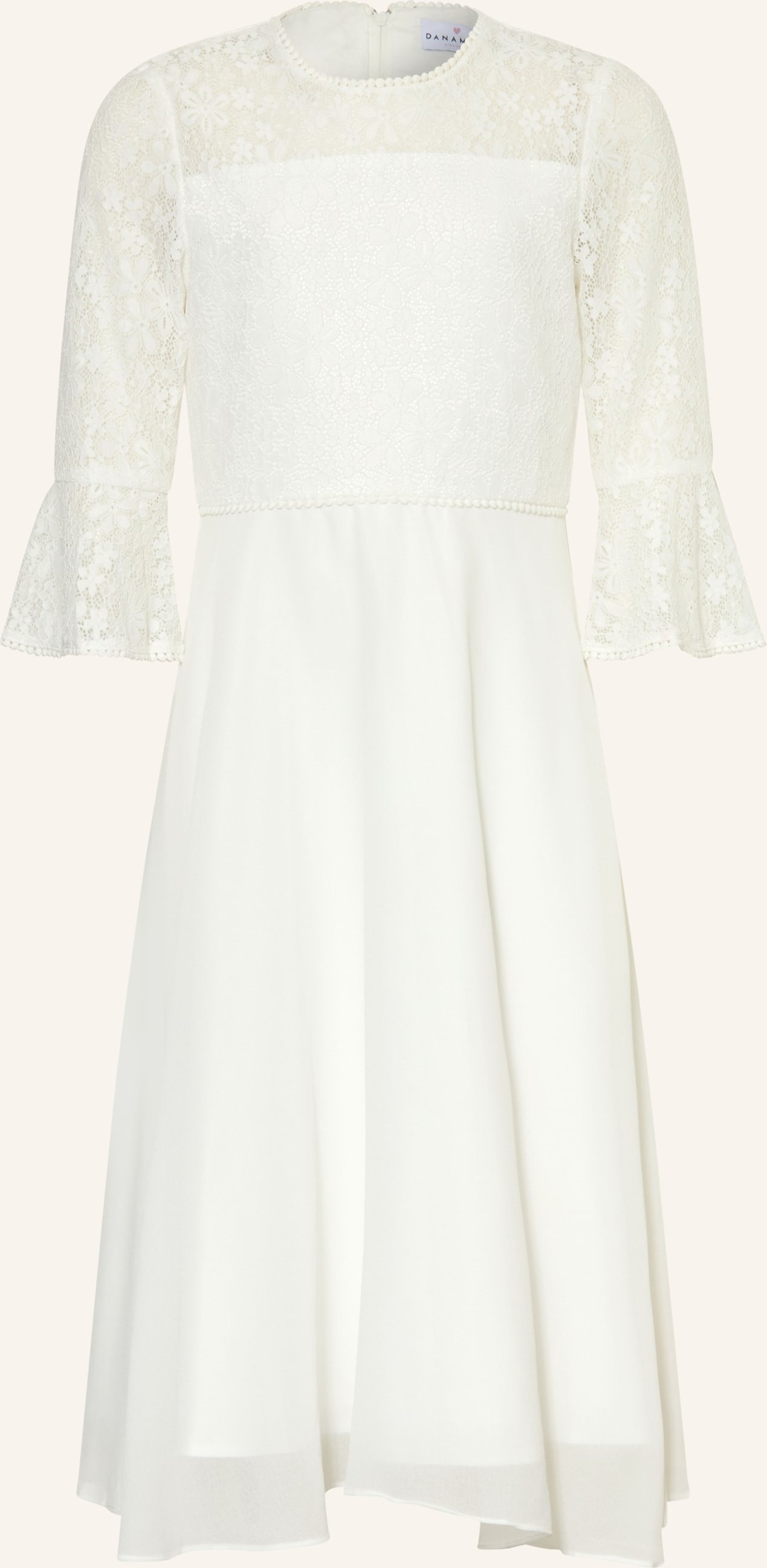 Danamade Cocktailkleid Mit 3/4-Arm weiss
