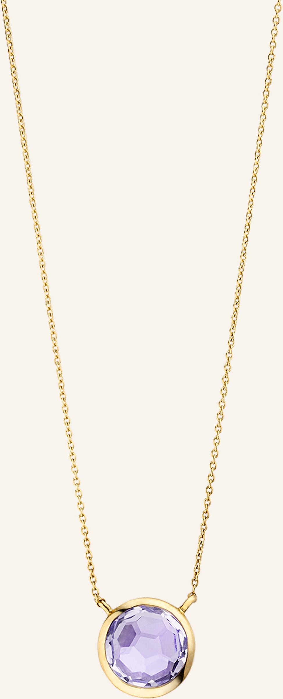 Leaf Halskette Amethyst Aus 14 Karat Gelbgold gold