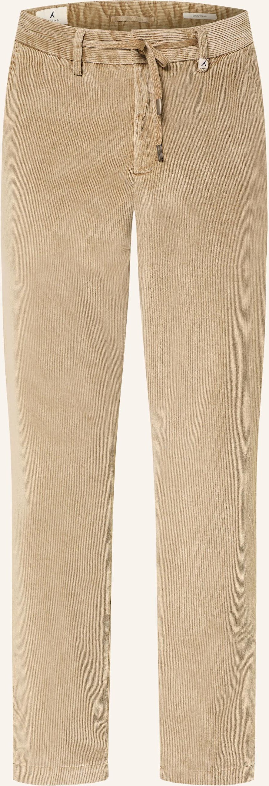 Thumbnail - Myths Cordhose Im Jogging-Stil Slim Fit beige