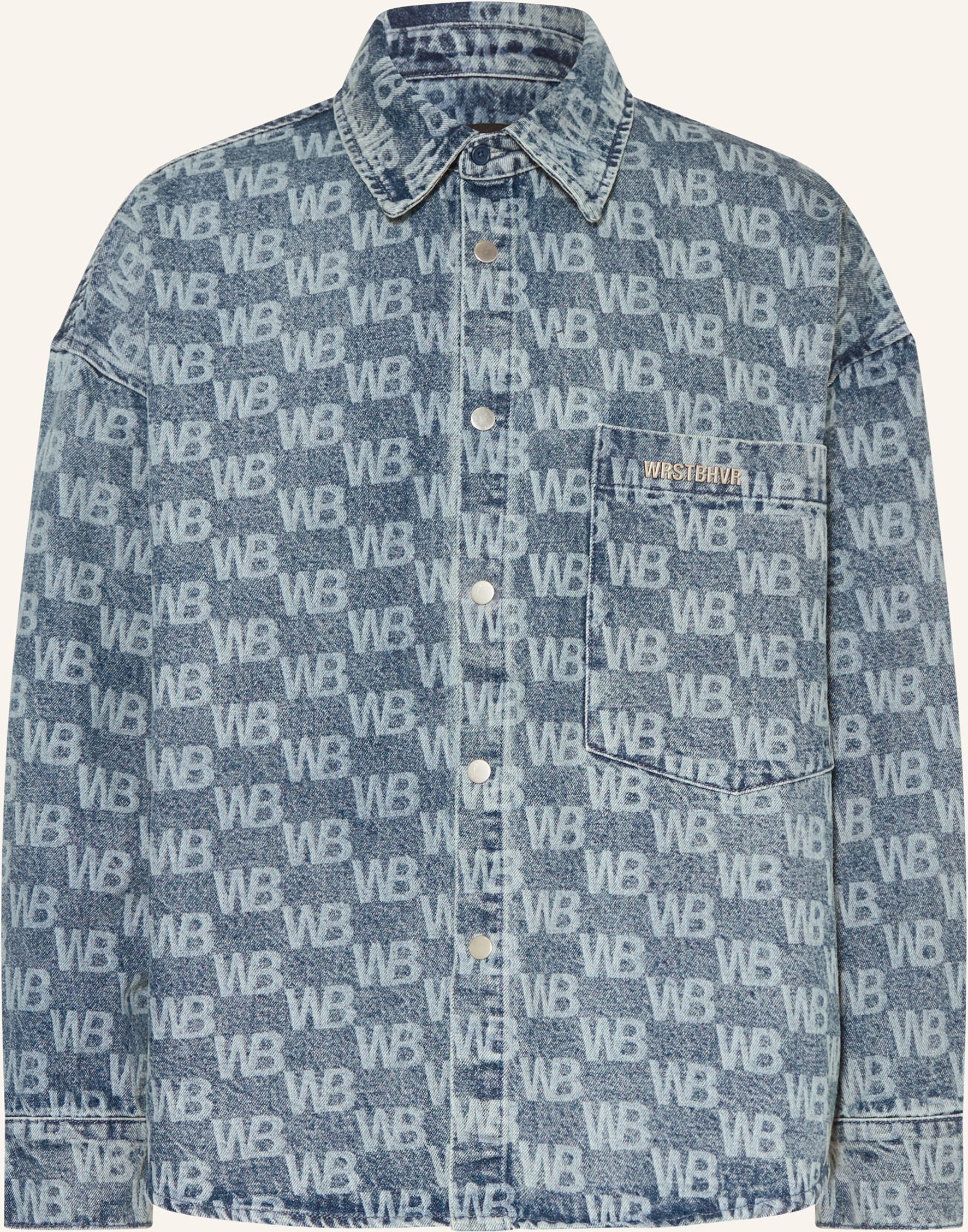 Wrstbhvr Jeans-Overshirt Largo blau