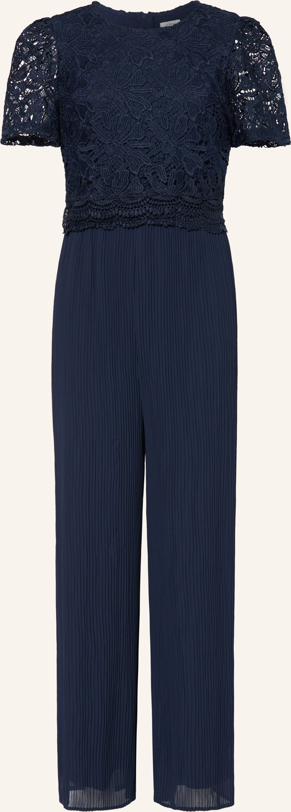 Overall mit Spitze und Plissee