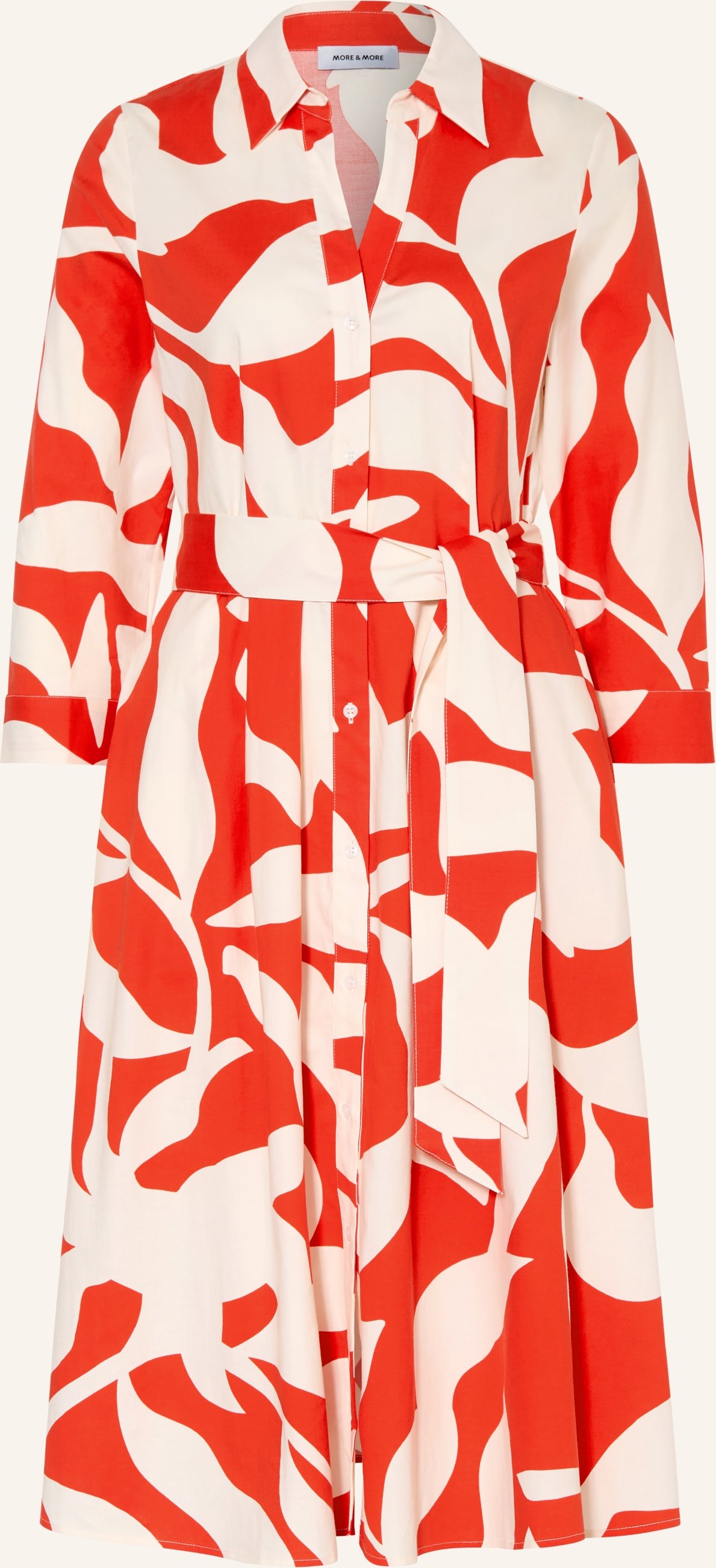 More & More Hemdblusenkleid rot