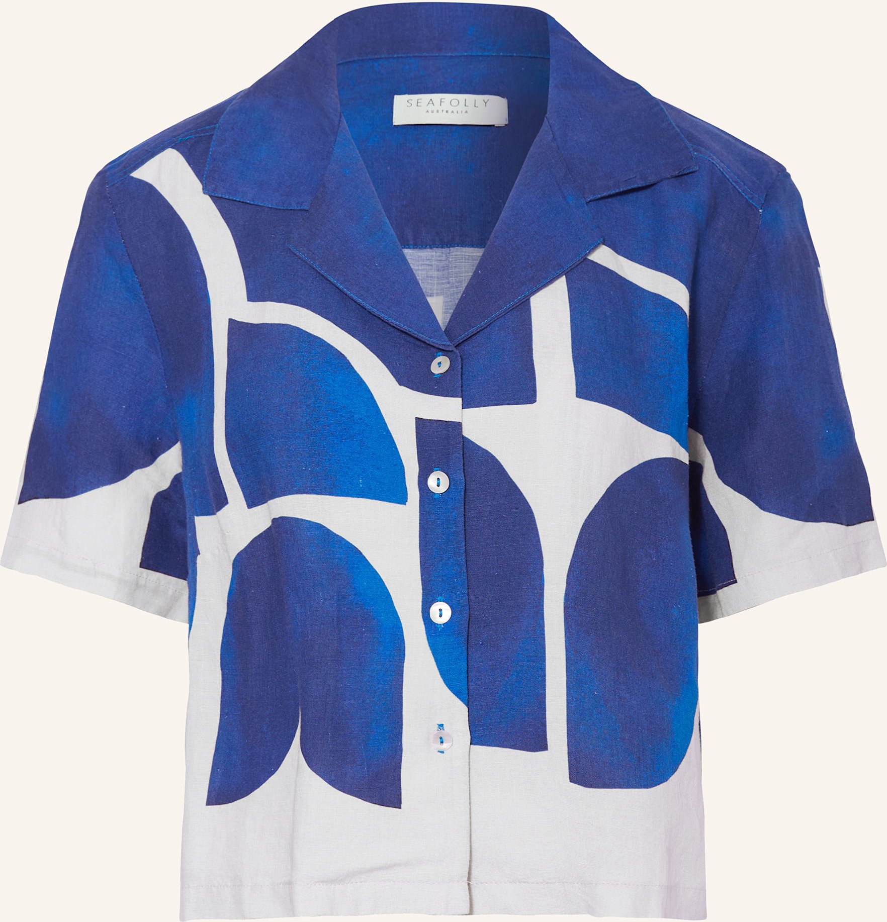 Seafolly Bluse Sunray blau