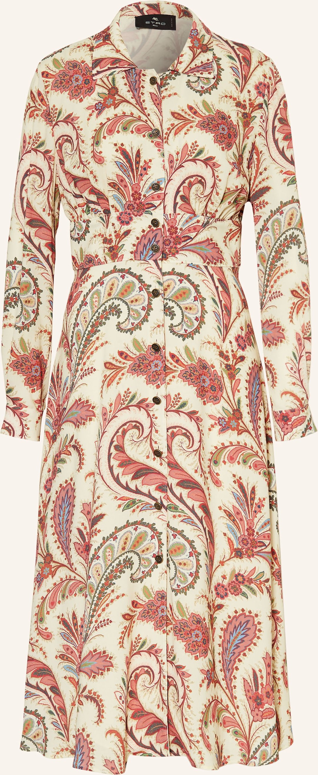 Etro Hemdblusenkleid beige