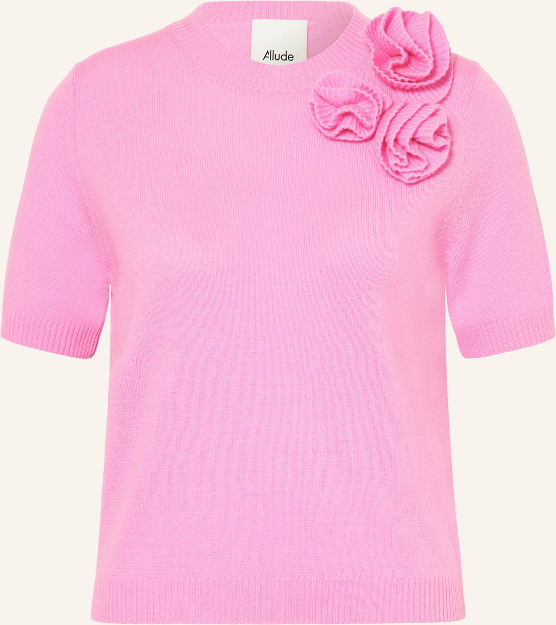 Allude Strickshirt Mit Cashmere pink