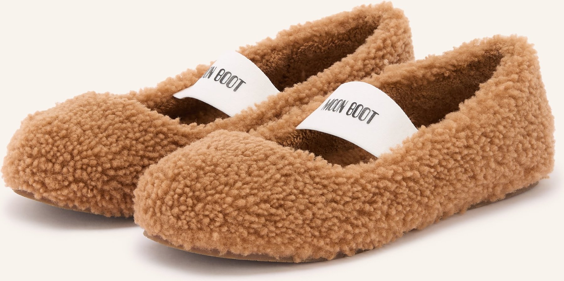 Moon Boot Mary-Jane-Ballerinas braun