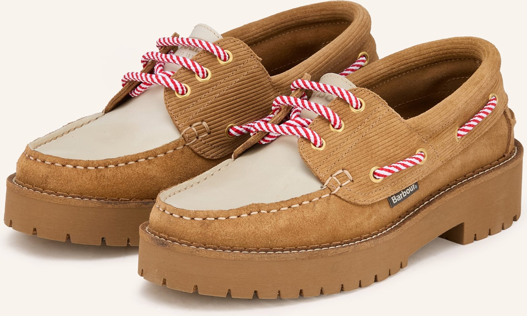 Barbour Bootsschuhe Darras beige