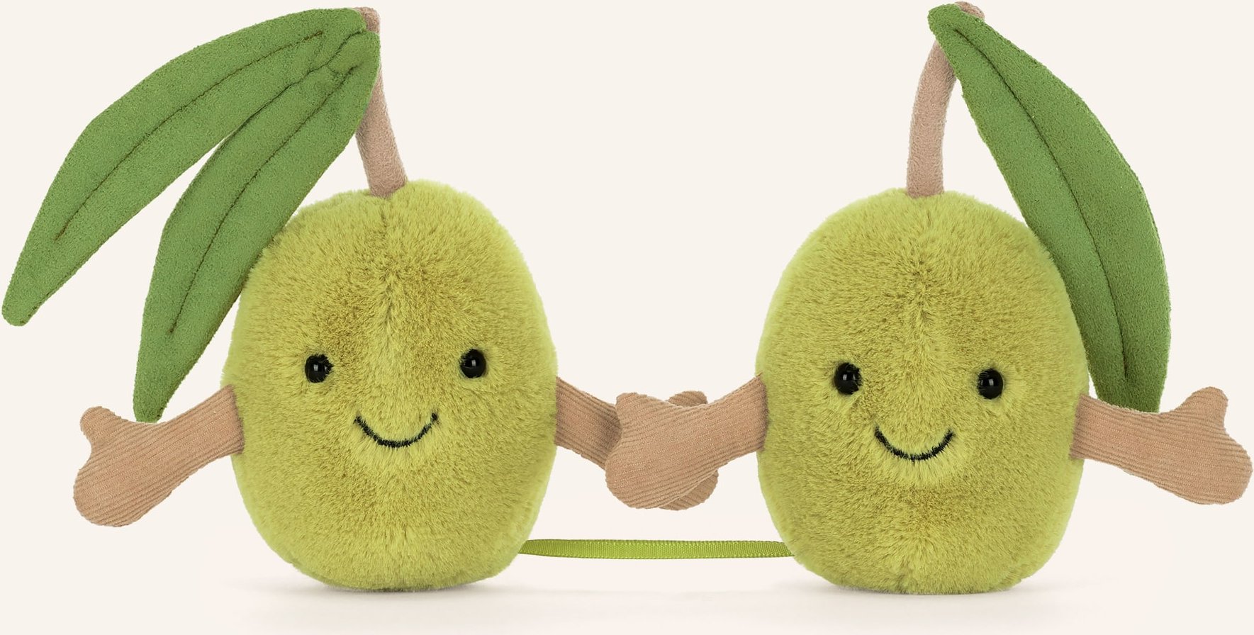 Jellycat Plüsch-Spielzeug Amuseables Pair Of Olives gruen