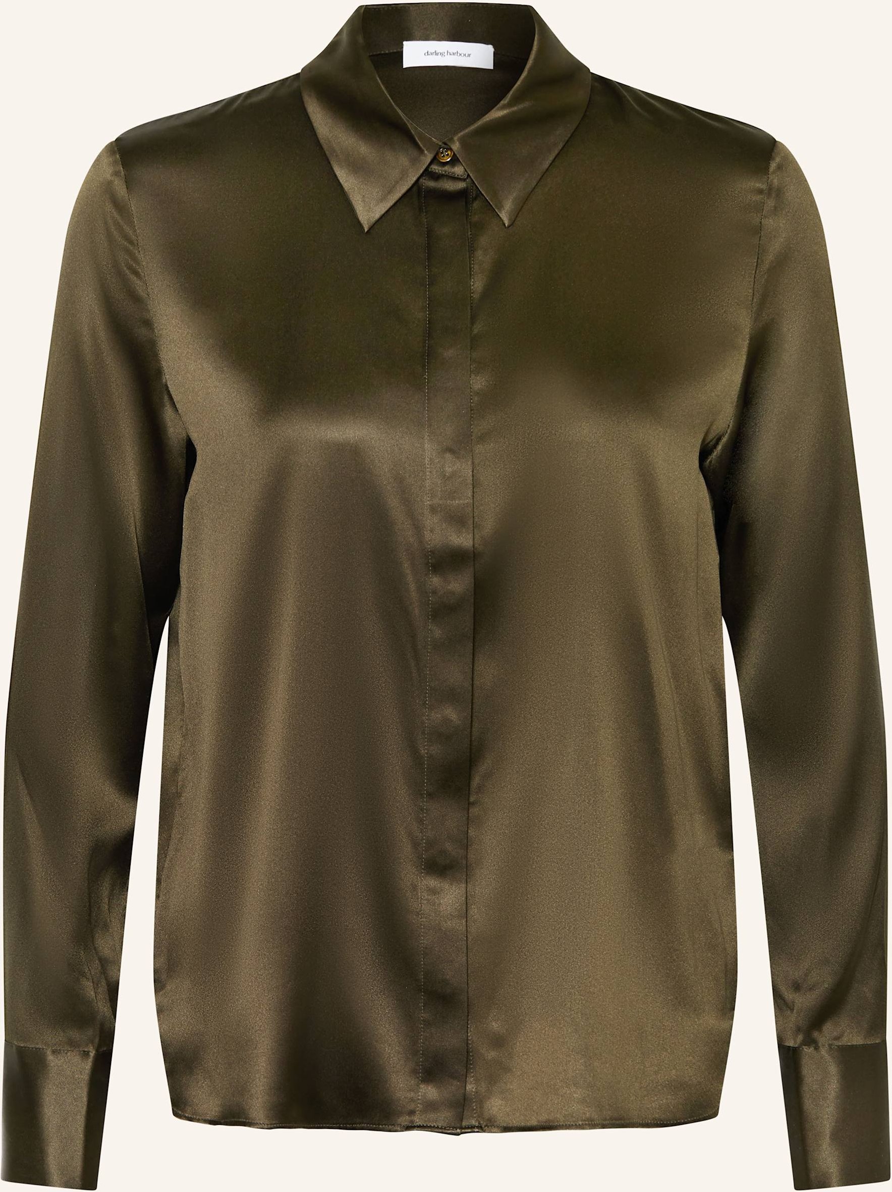 Darling Harbour Hemdbluse Aus Seide gruen