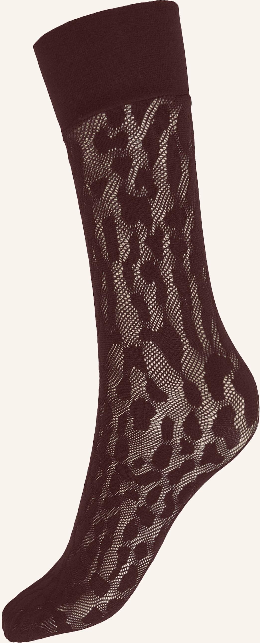 Wolford Socken Reptile Net Socks braun