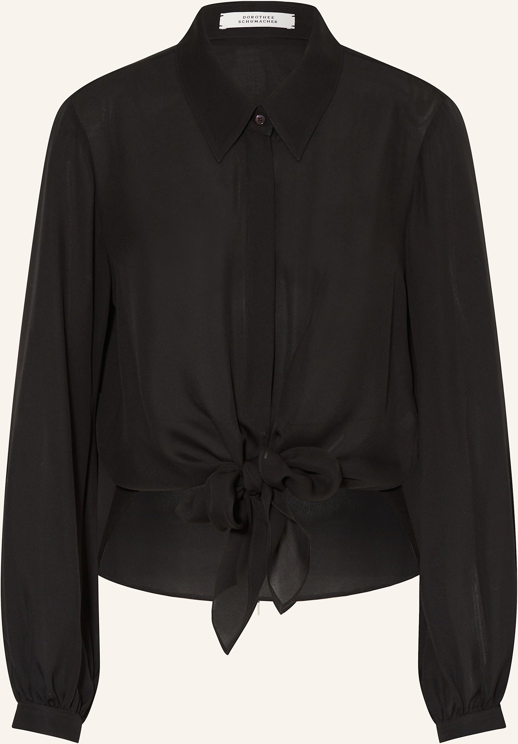 Dorothee Schumacher Hemdbluse Sheer Twist schwarz