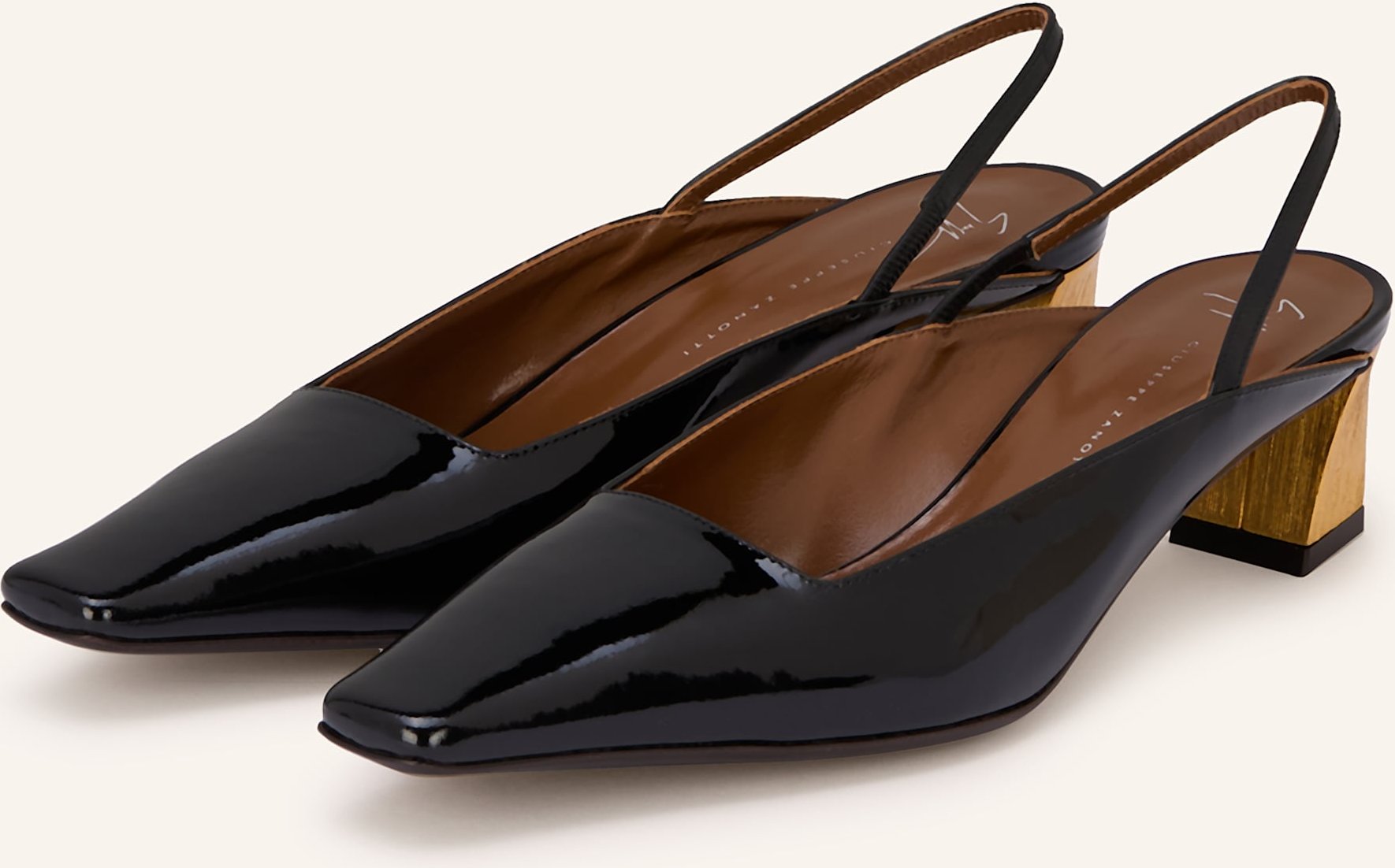 Thumbnail - Giuseppe Zanotti Design Slingpumps Vernice Vague schwarz