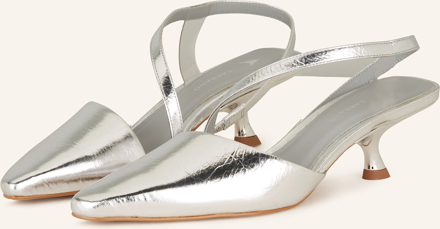 Carrano Slingpumps silber