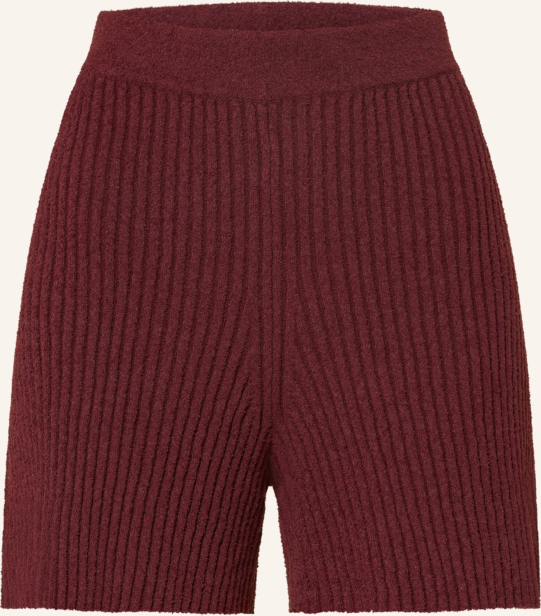 Marc O'polo Denim Strickshorts Aus Bouclé rot