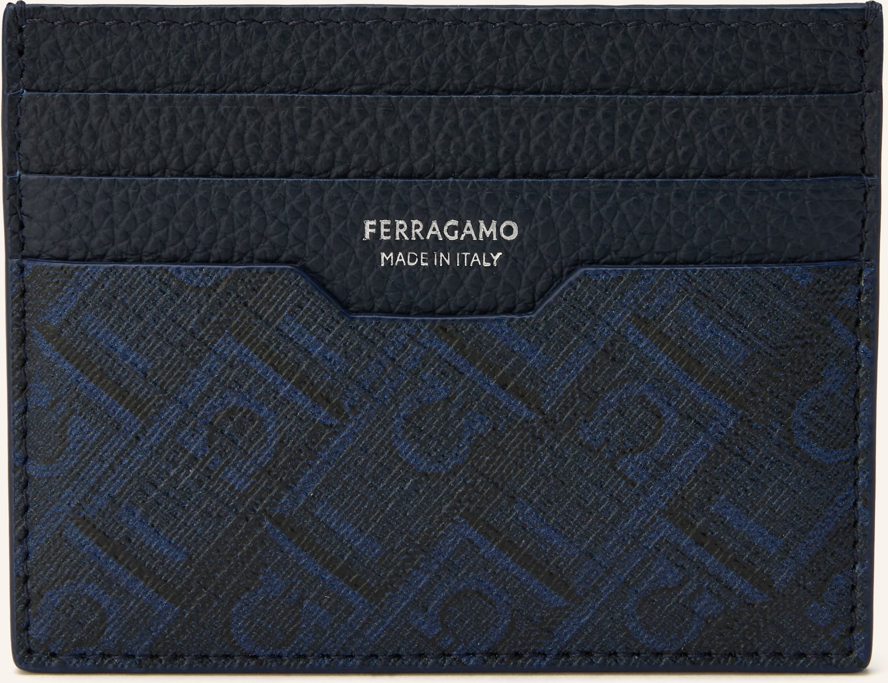 Ferragamo Kartenetui schwarz