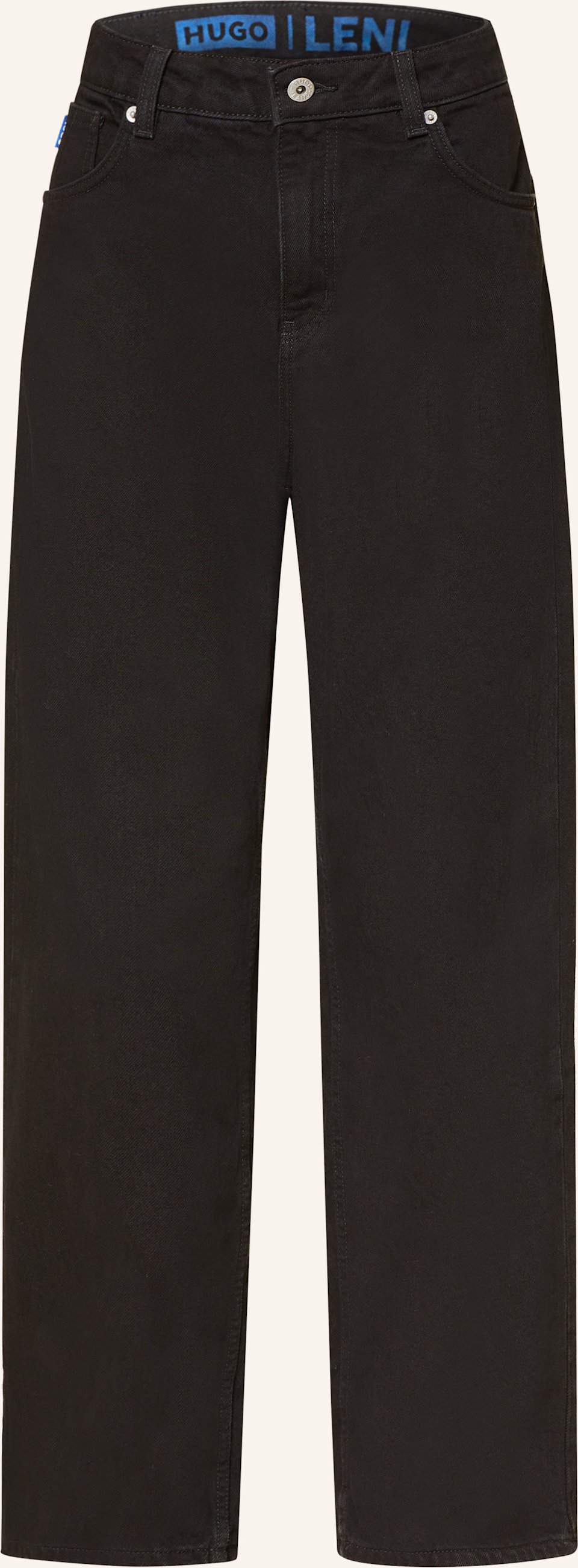 Hugo Wide Leg Jeans Leni schwarz