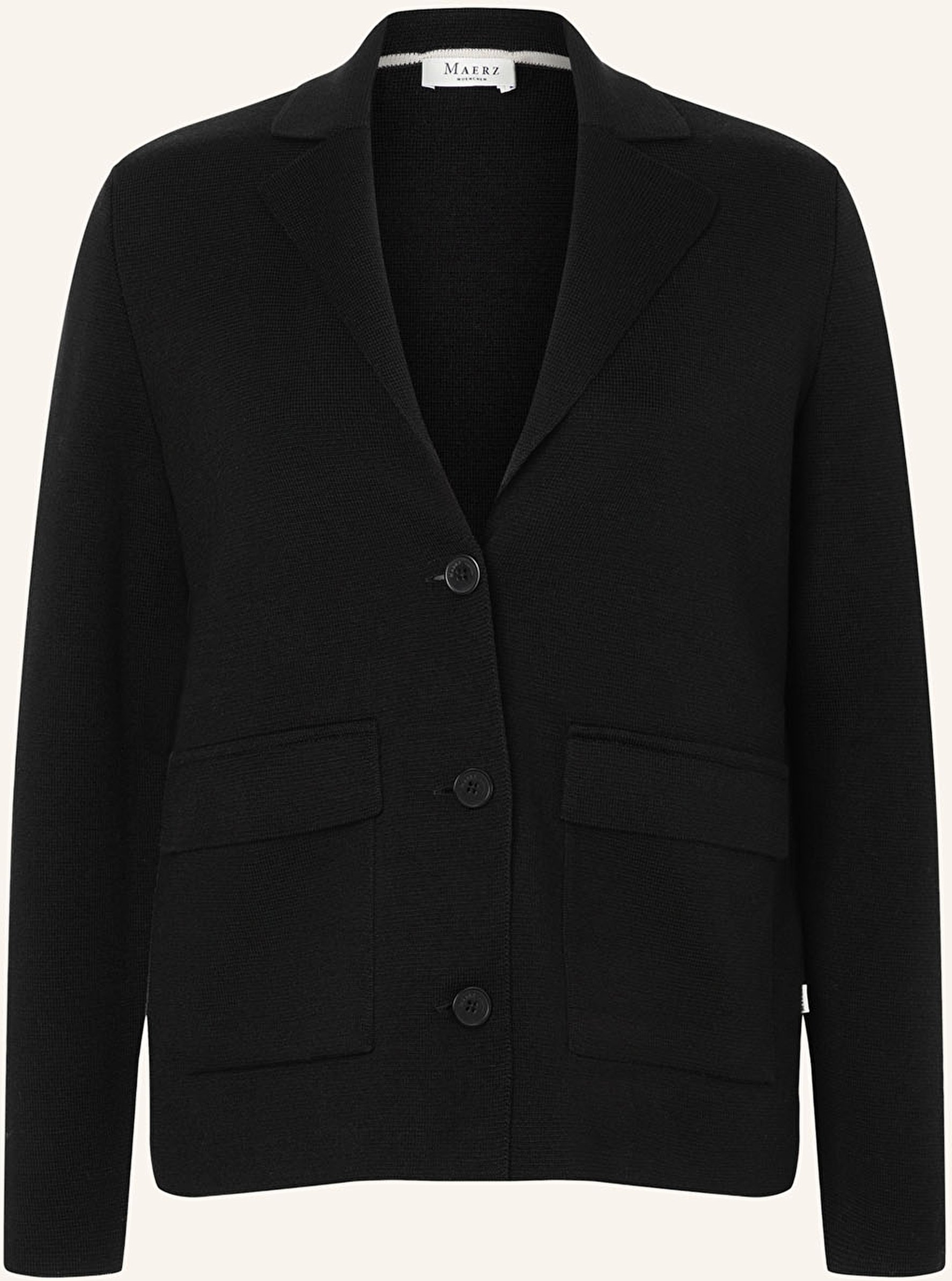 Maerz Muenchen Strickblazer schwarz