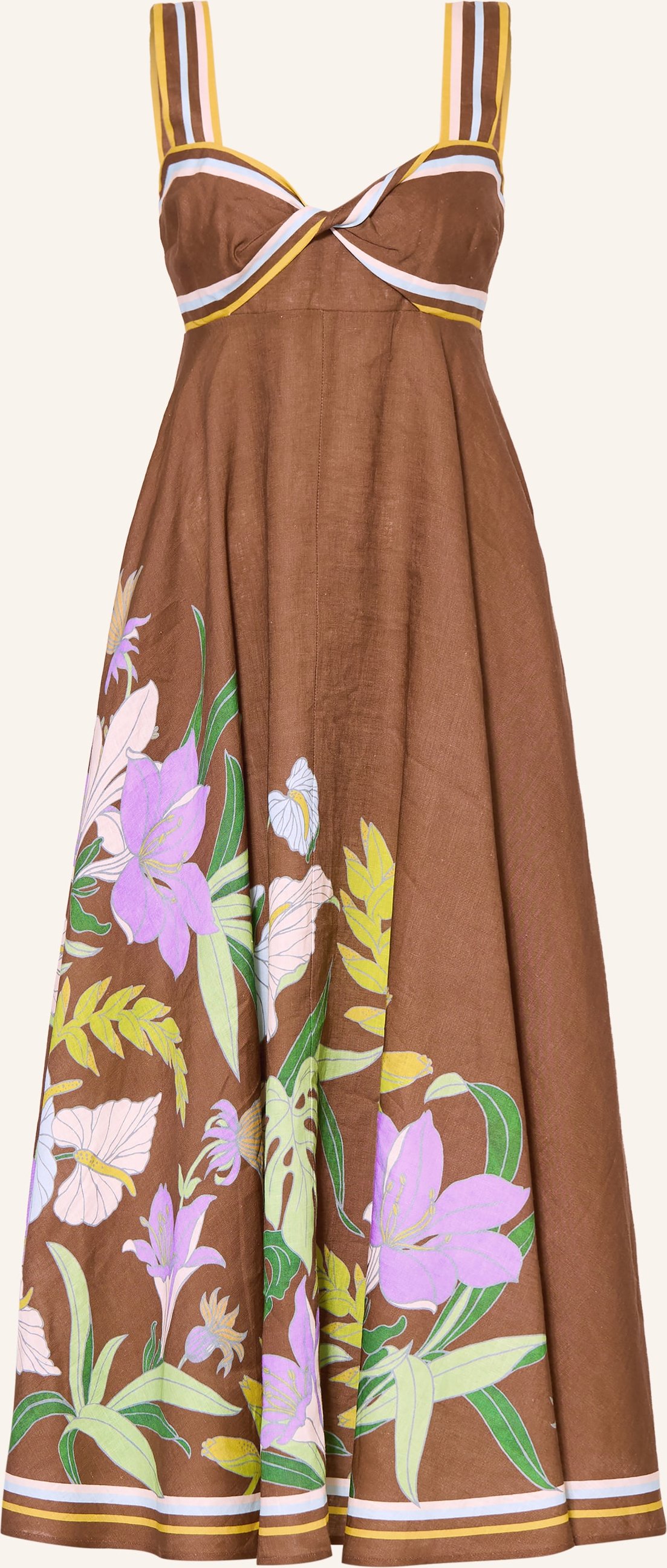 Alémais Leinenkleid Alfie Twist braun