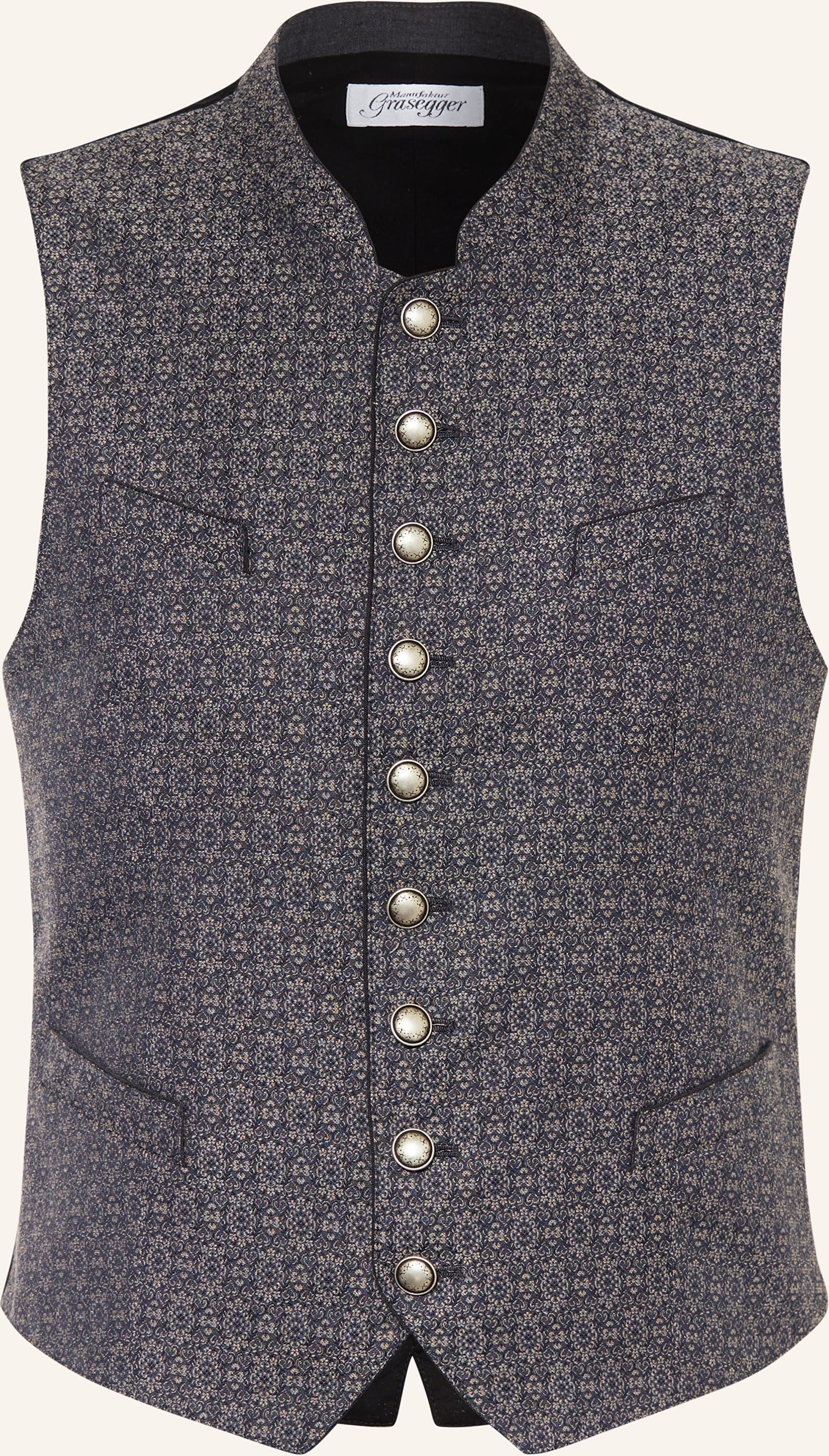 Grasegger Trachtenweste Xeno blau