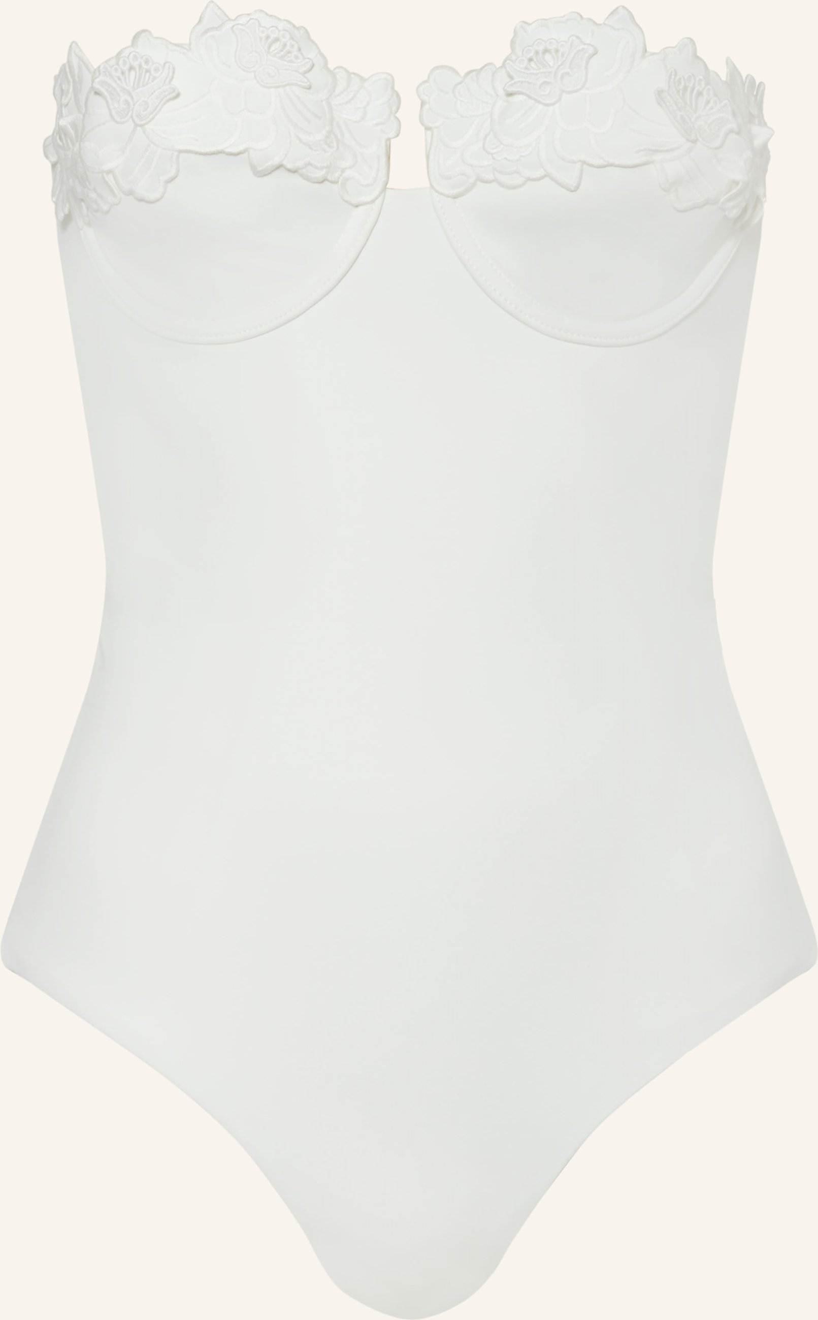 Zimmermann Bandeau-Badeanzug Halliday weiss