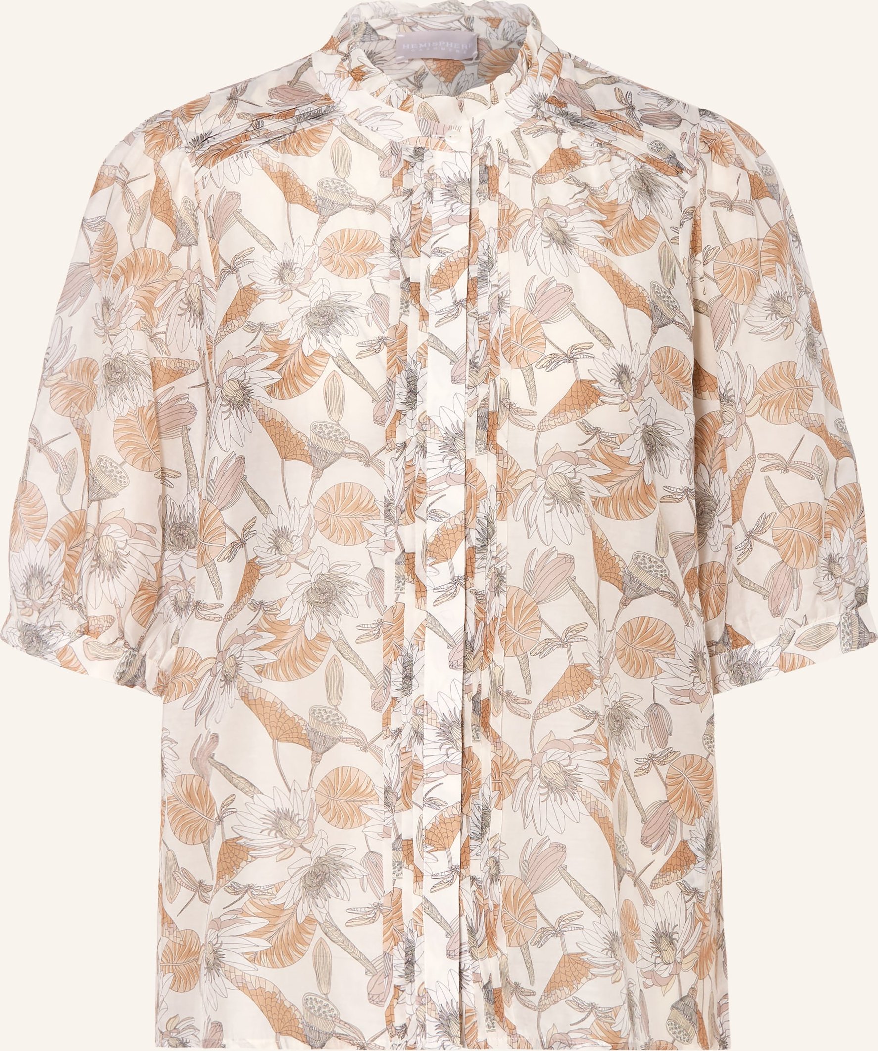 Hemisphere Bluse Mit Seide weiss