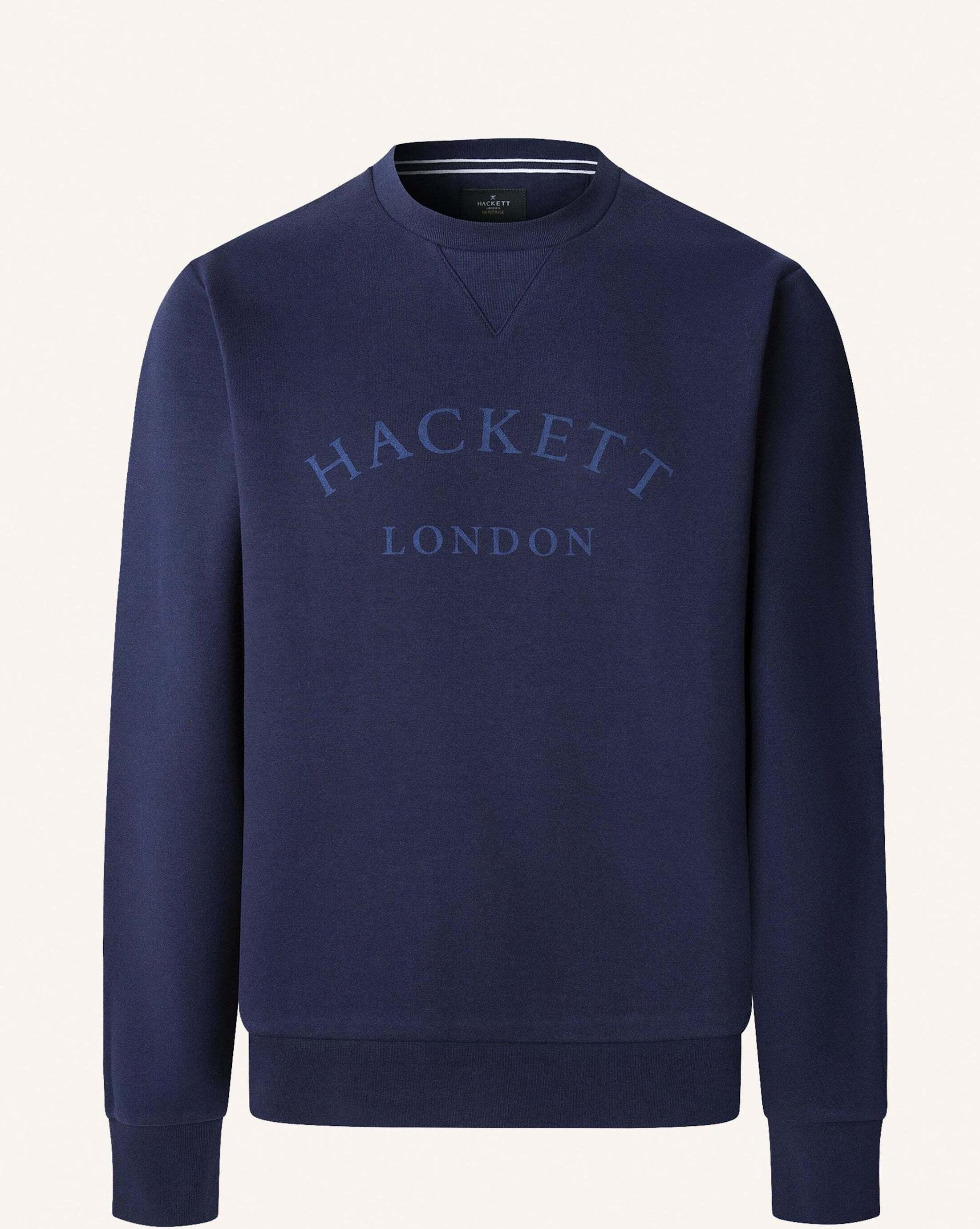 Hackett London Sweatshirt Heritage Ess Aw Crew blau