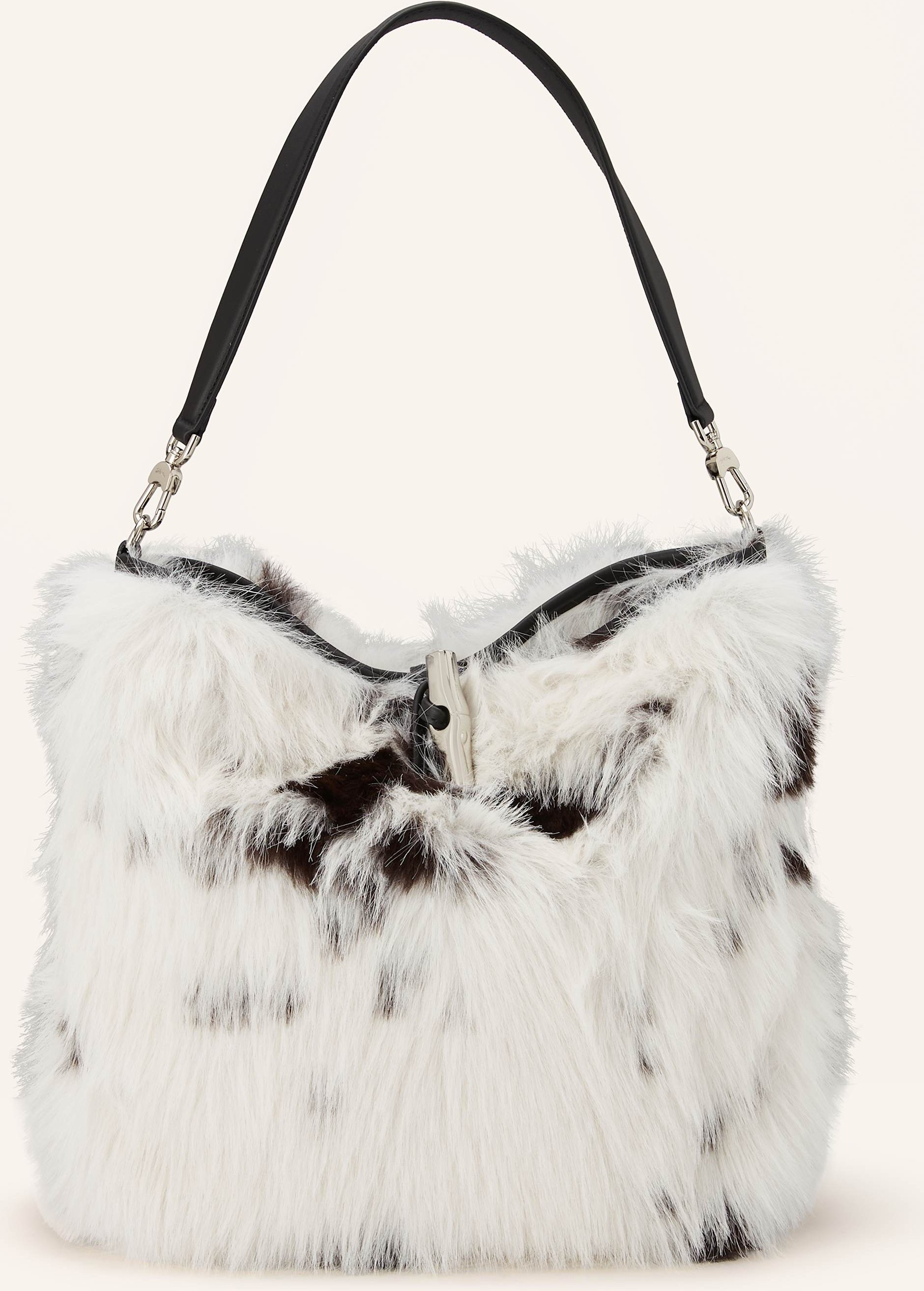 Longchamp Beuteltasche Le Roseau weiss