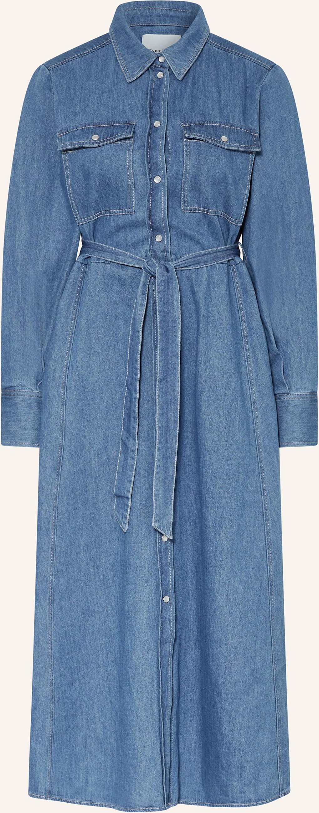 Thumbnail - Part Two Hemdblusenkleid Aus Denim blau