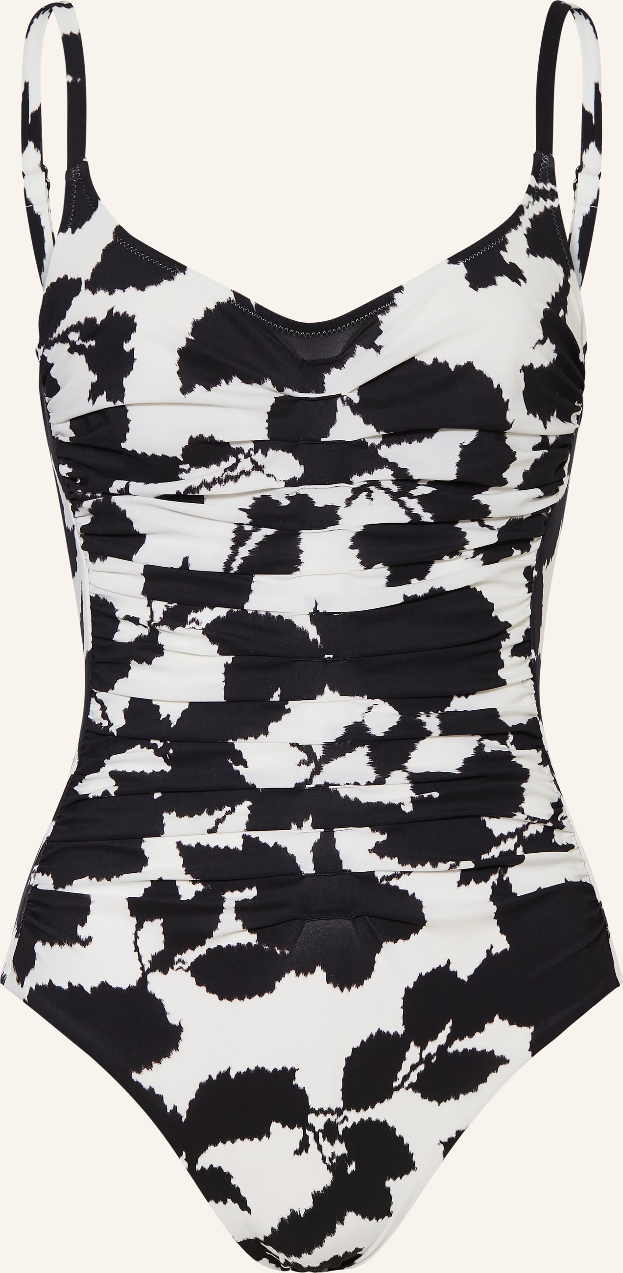 Maryan Mehlhorn Bügel-Badeanzug Florascape schwarz