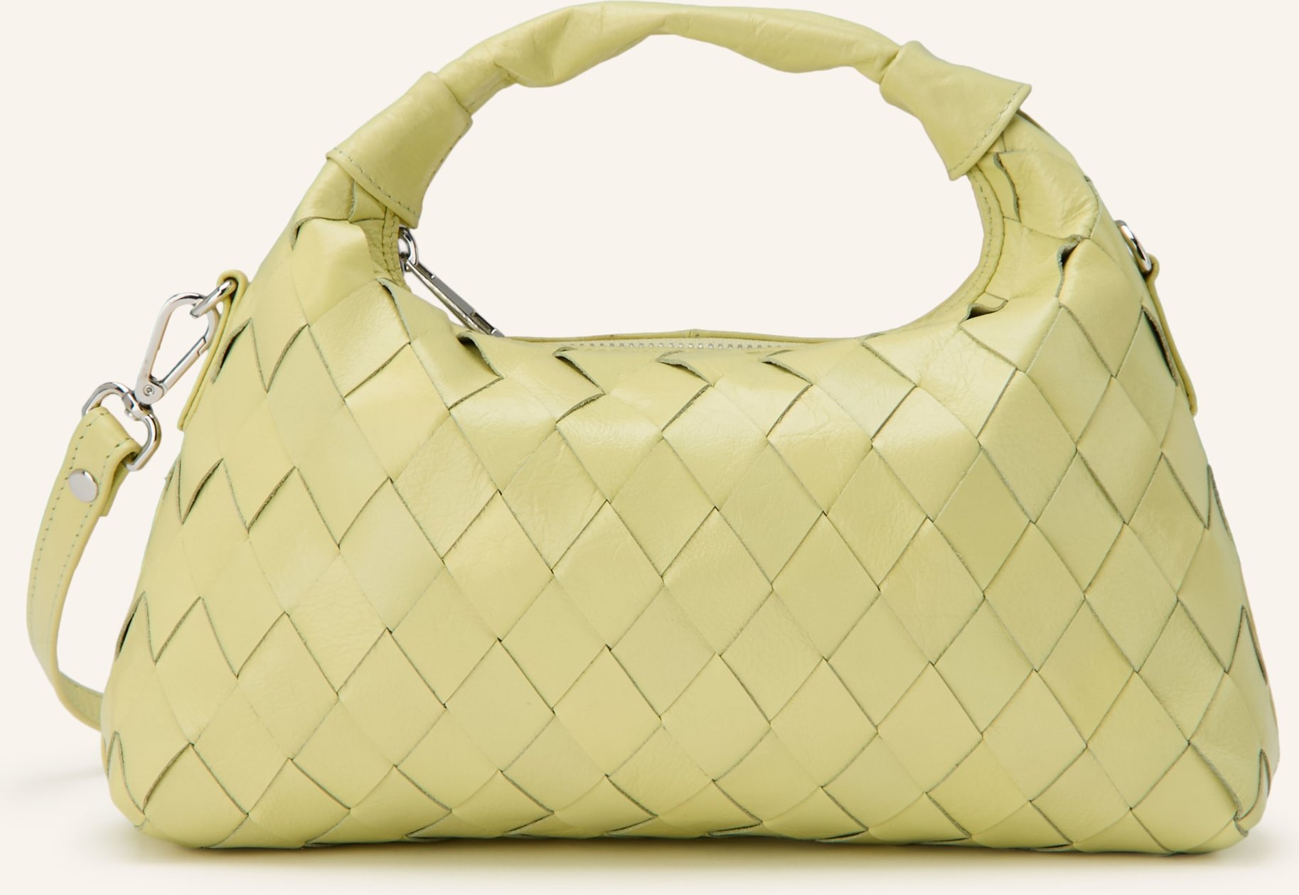 Núnoo Handtasche Dandy Braided Medium gruen