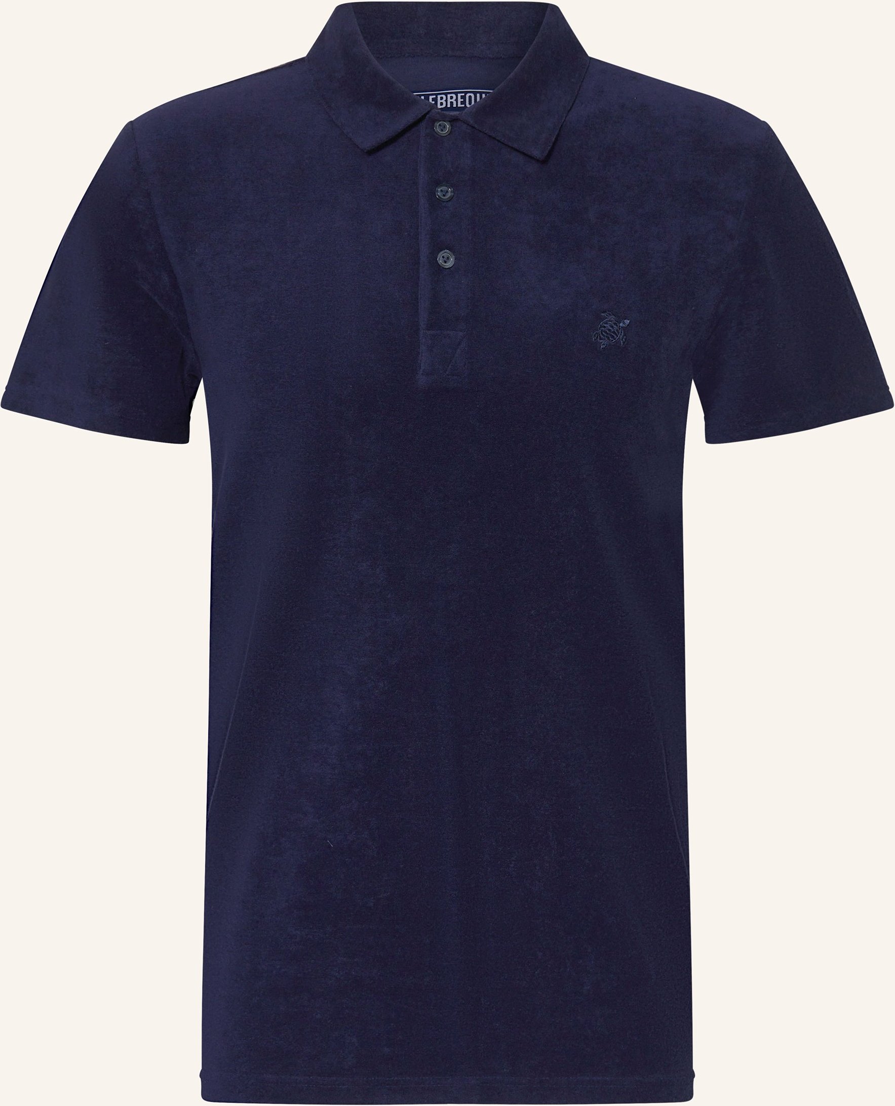 Vilebrequin Frottee-Poloshirt Phoenix blau