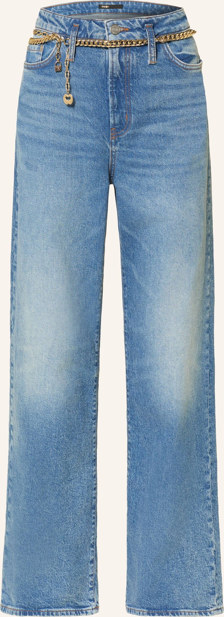 Maje Wide Leg Jeans blau