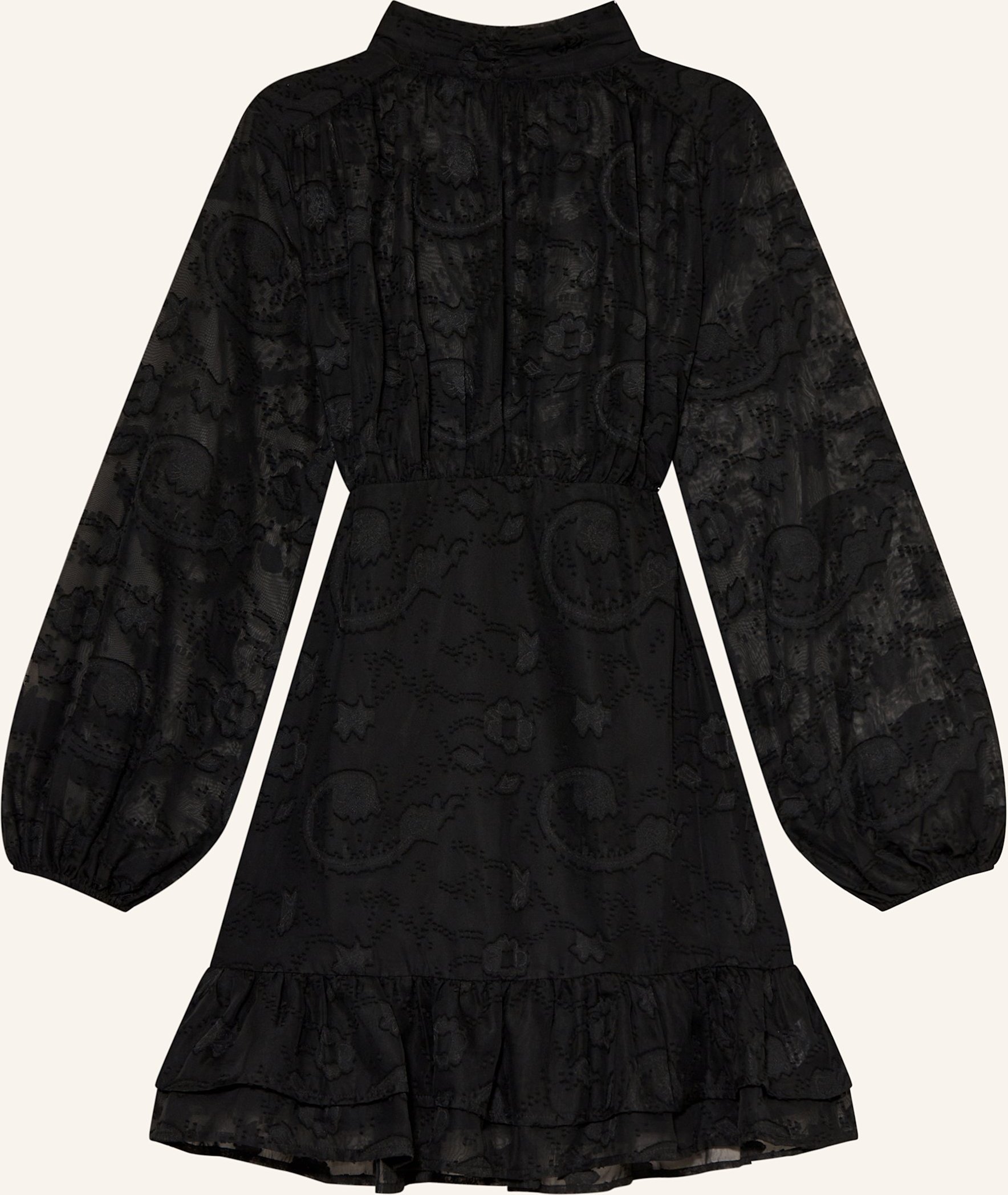 Mrs & Hugs Cocktailkleid Mit Volants schwarz