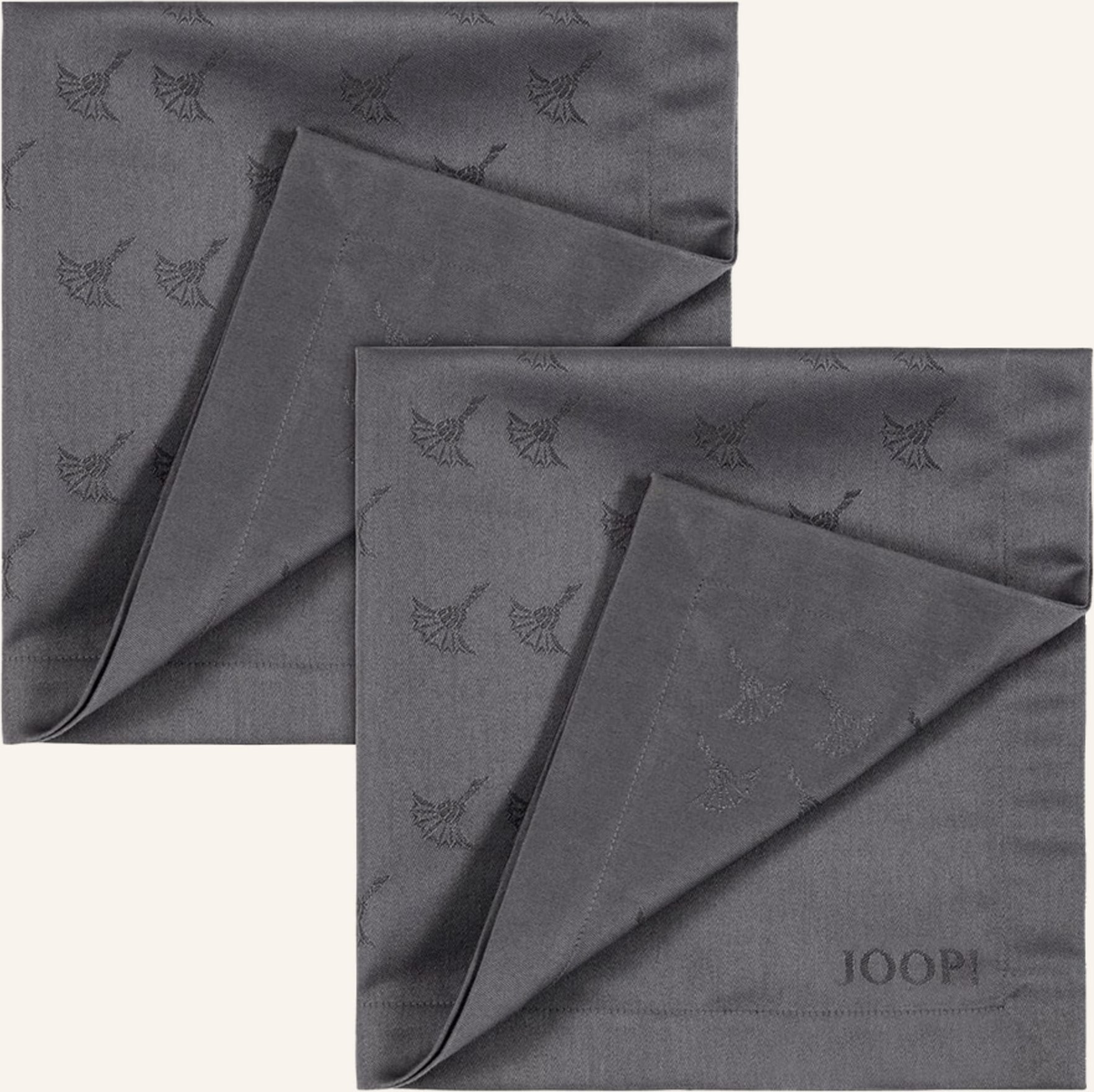 Joop! 2er-Set Servietten Faded Cornflower grau