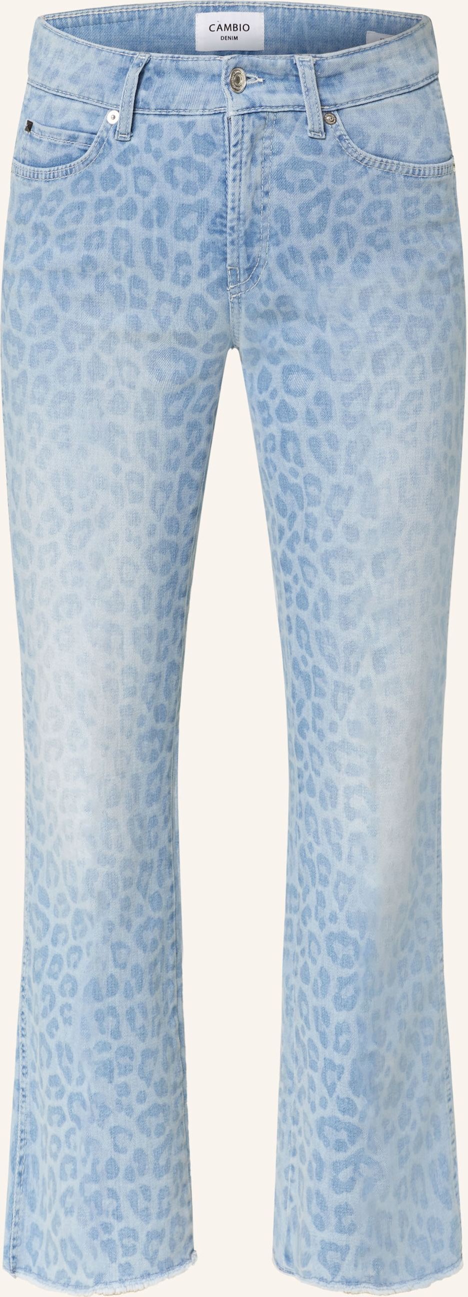 Thumbnail - Cambio Flared Jeans Francesca blau