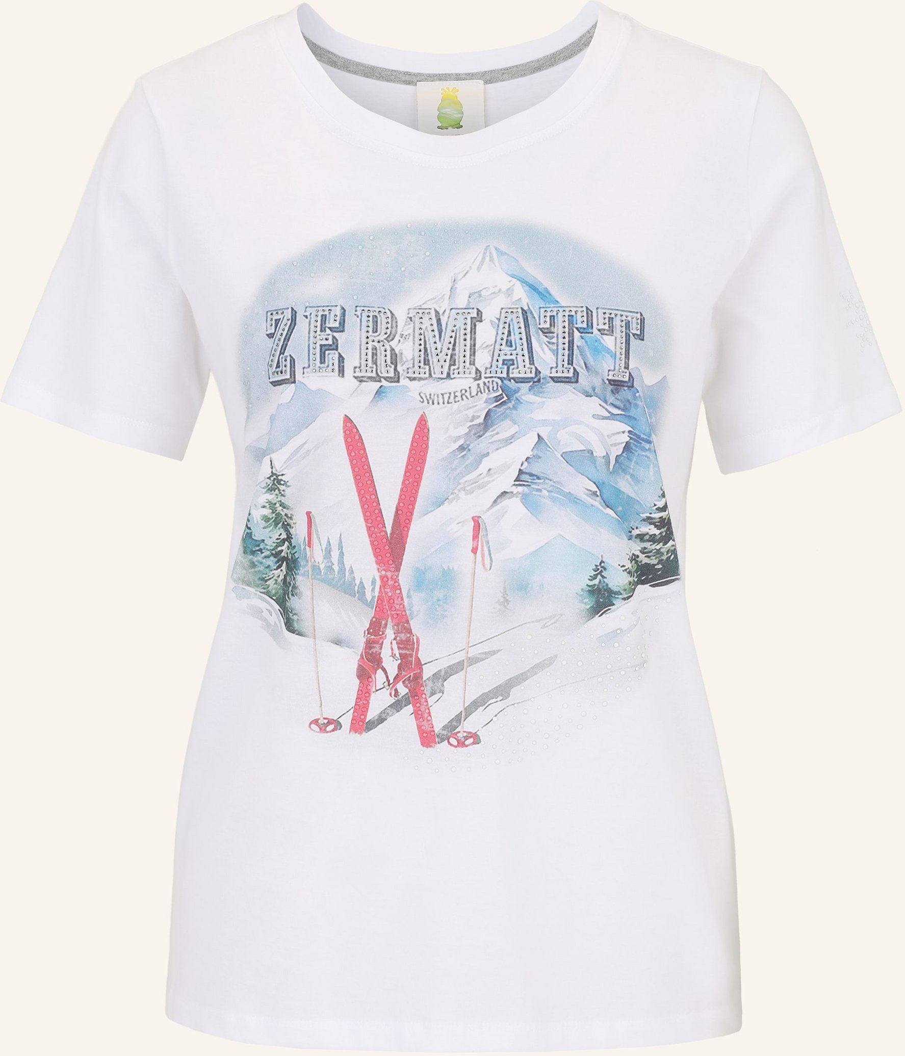 Princess Goes Hollywood T-Shirt Mit Schmucksteinen weiss