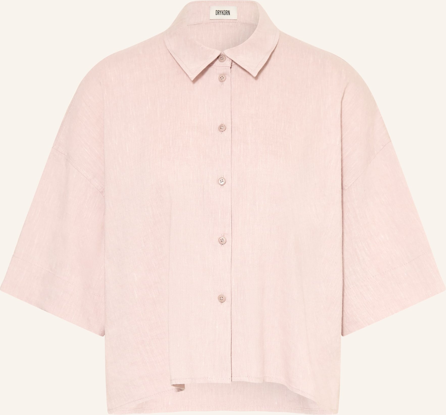 Drykorn Hemdbluse Yarika Mit Leinen rot