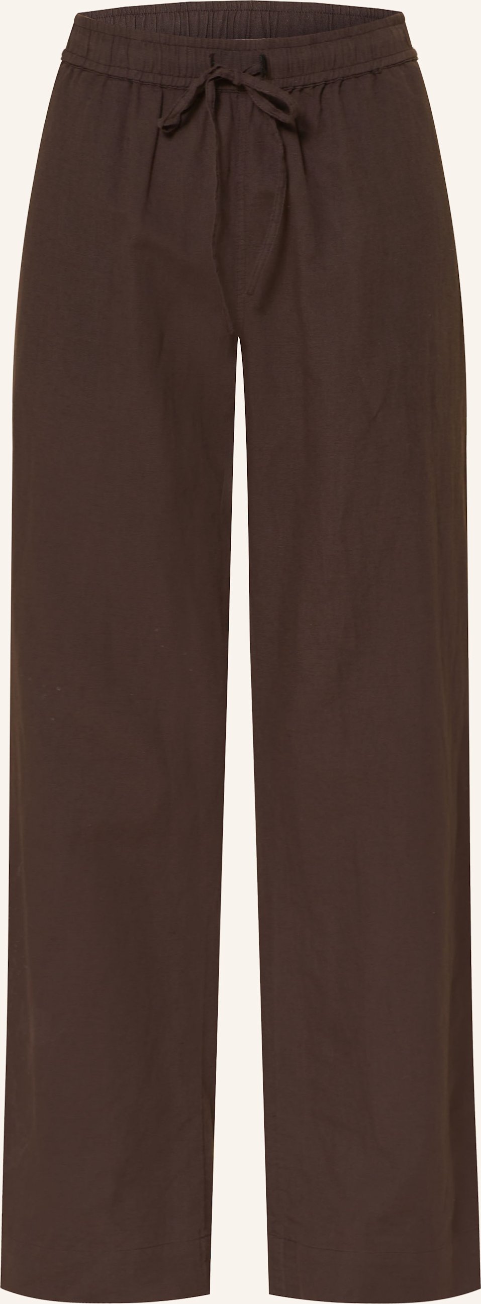 Neo Noir Marlenehose Sonar Mit Leinen braun