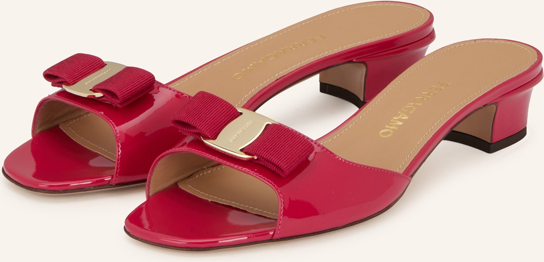 Ferragamo Mules New Vara pink