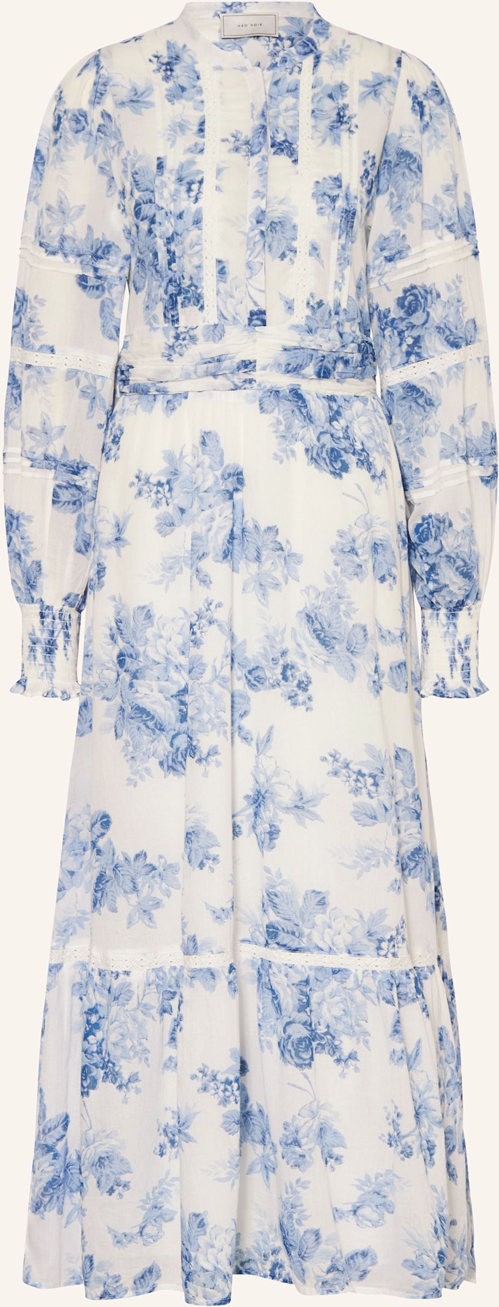 Thumbnail - Neo Noir Kleid Columbia Flower Flow Mit Lochspitze blau