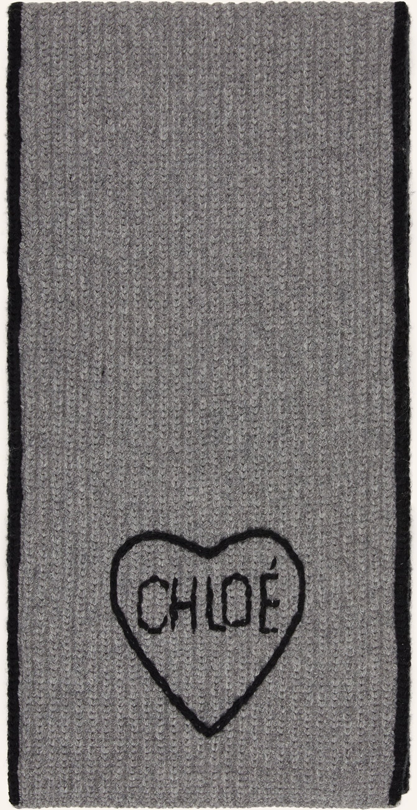 Chloé Schal Encoeur grau