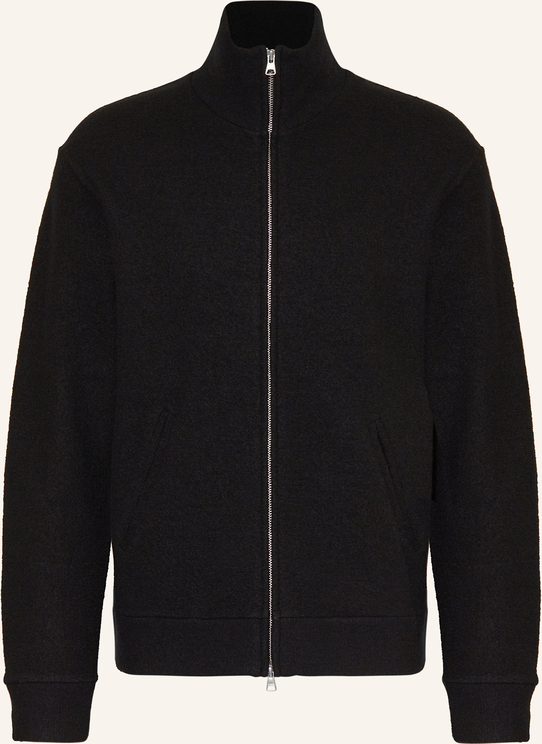 Nn.07 Strickjacke Boiled schwarz