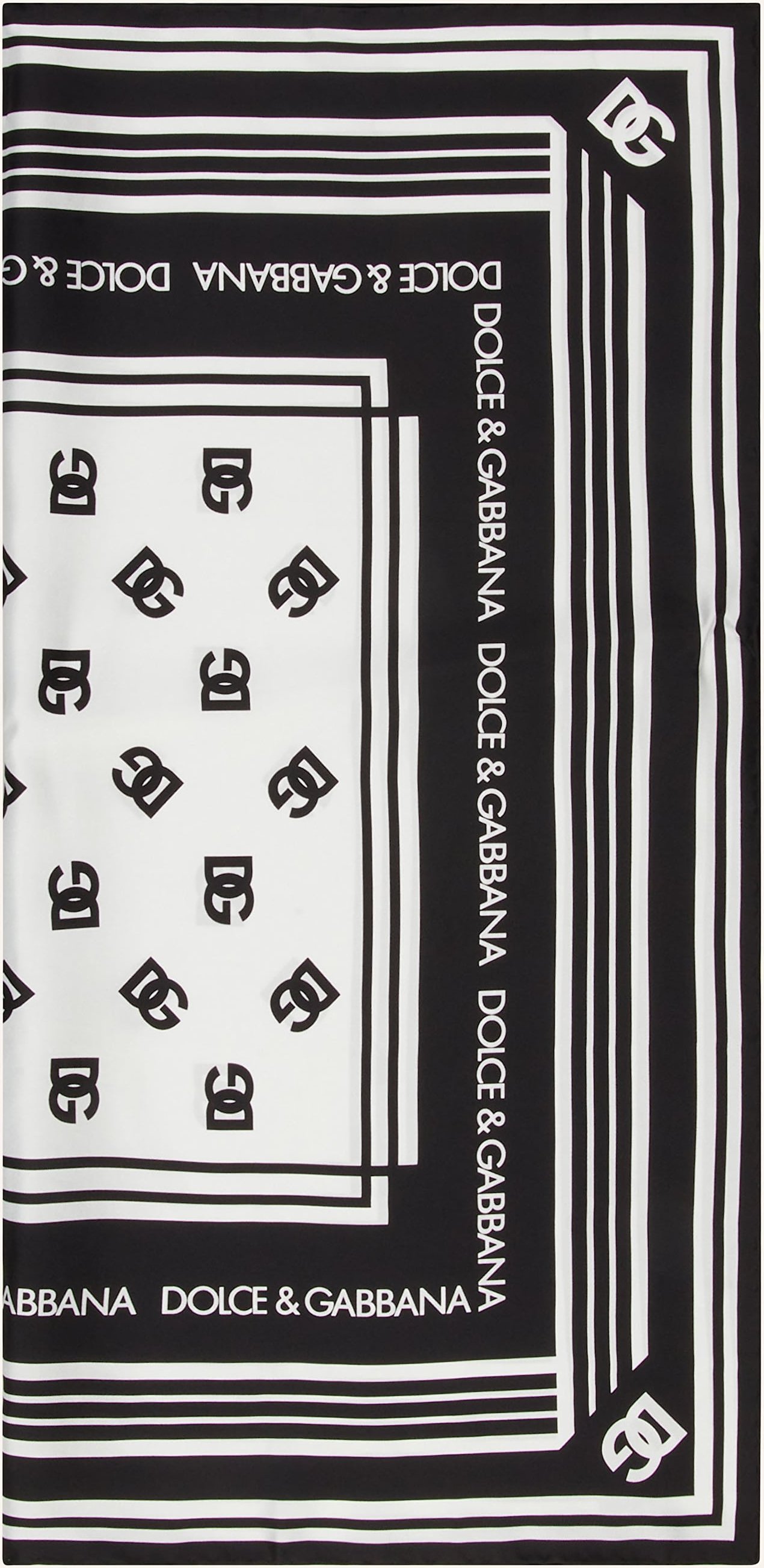 Dolce & Gabbana Seidentuch schwarz