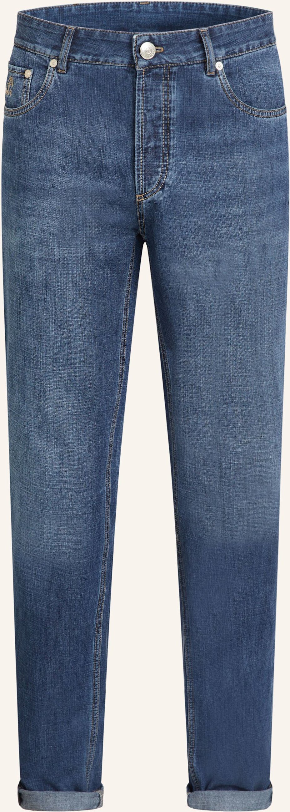 Thumbnail - Brunello Cucinelli Jeans Regular Fit blau