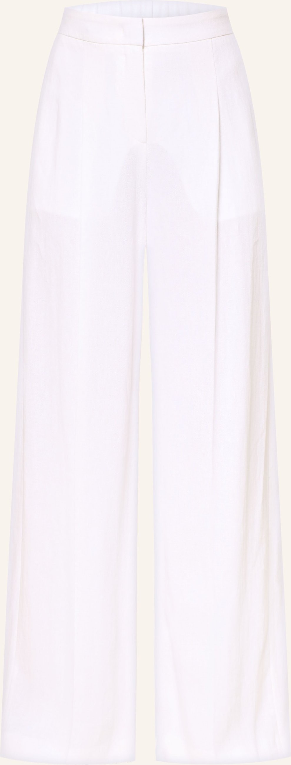 Boss Marlenehose Tiana Mit Leinen weiss