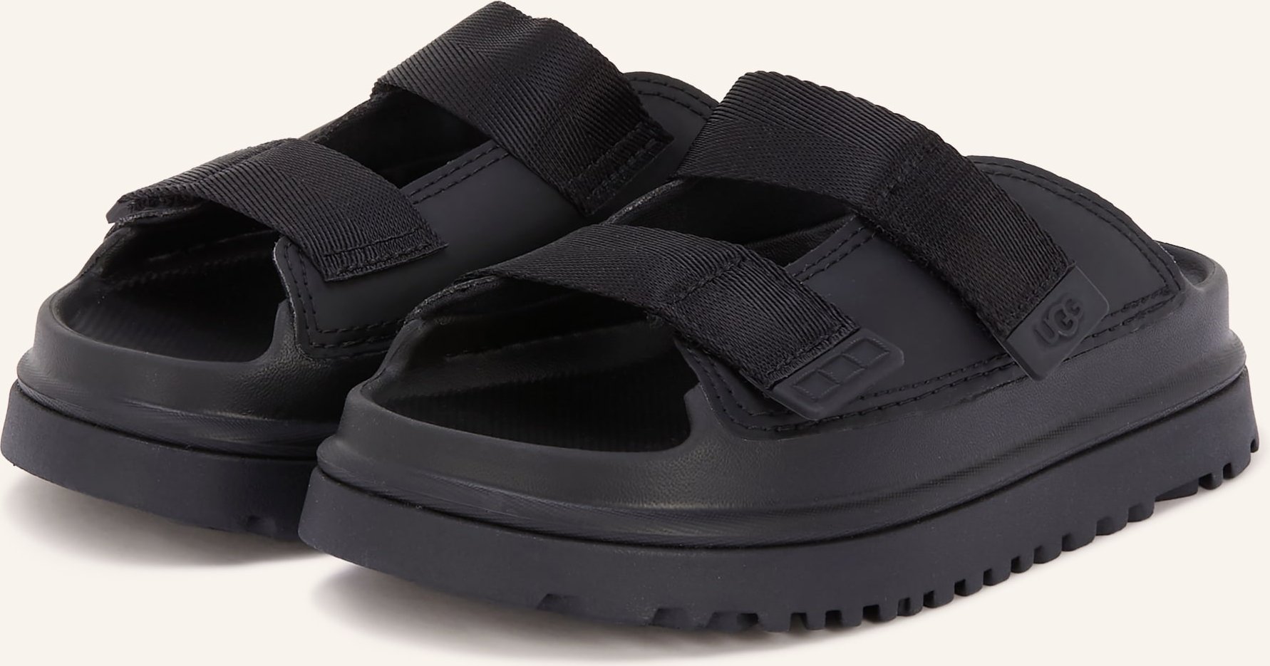 Ugg Pantoletten Goldenglow schwarz